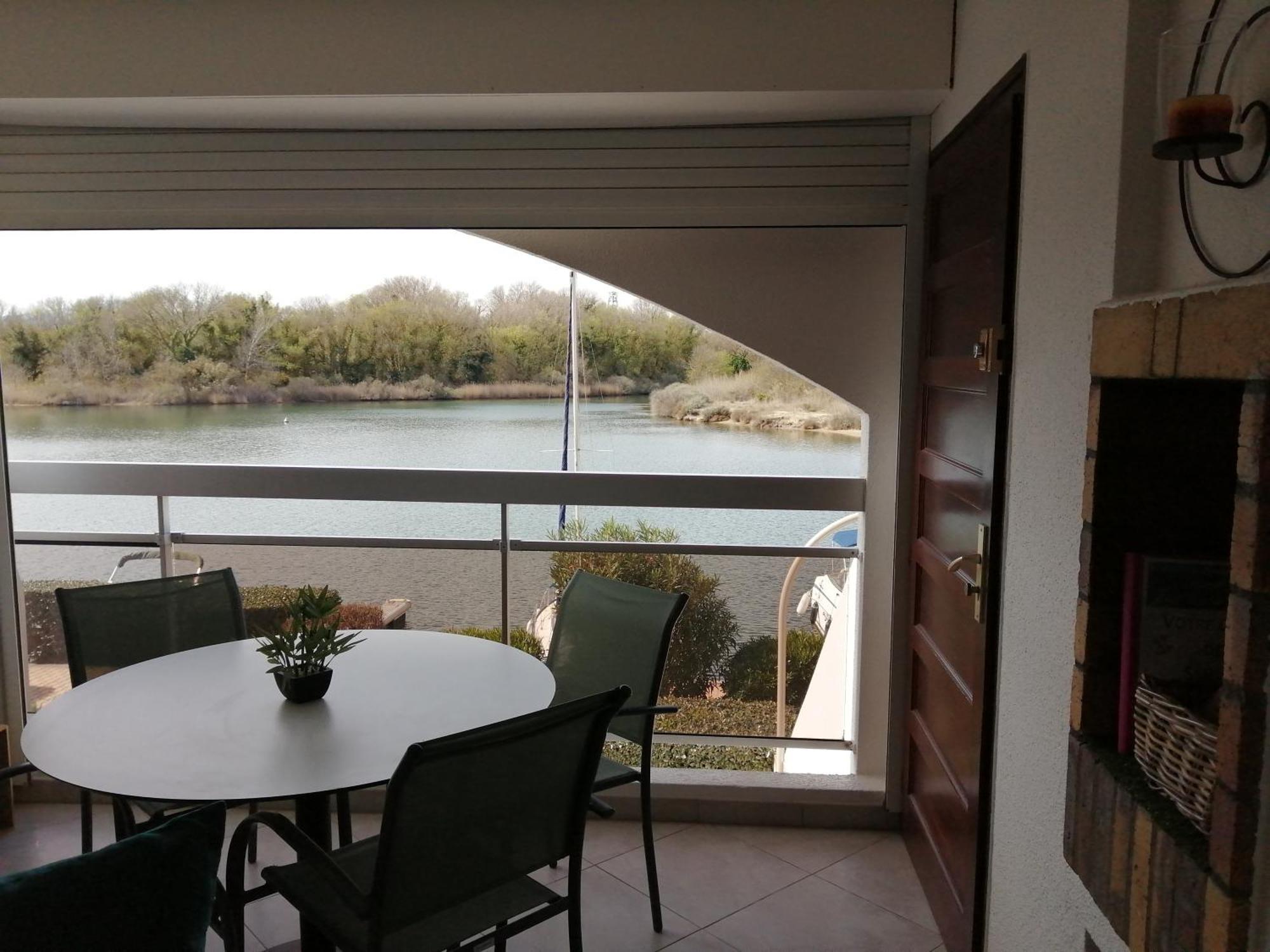Vue Lagune Et Bateaux A 100M De La Plage Saint-Cyprien  Bagian luar foto
